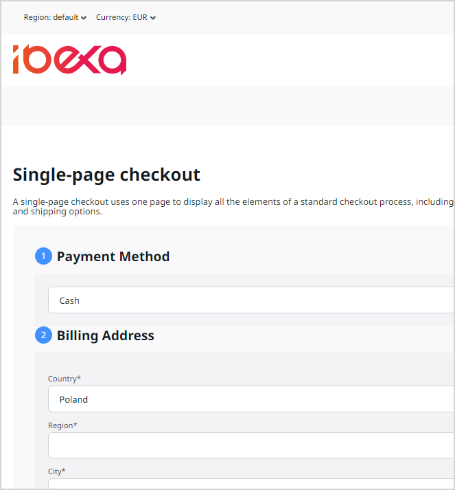 One page checkout One page checkout